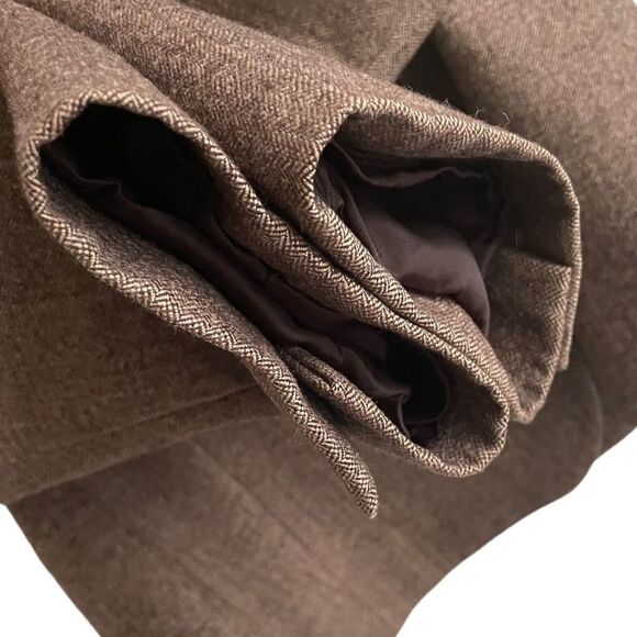 BROOKS BROTHERS Loro Piana Wool Double Breasted Blazer Brown 10 - Picture 8 of 10